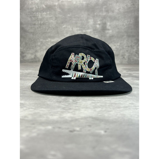 Vintage 90s Africa Crocodile Graphic Destination Long Brim Strapback Hat OSFA
