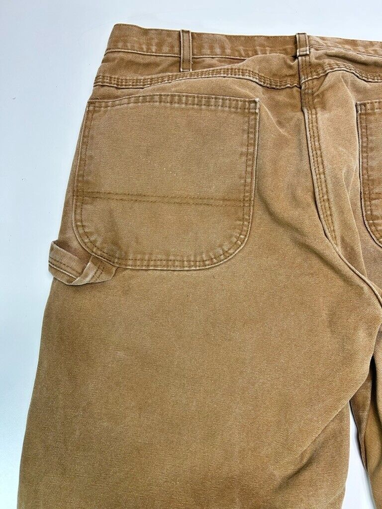 Vintage Dickies Canvas Work Wear Carpenter Pants Size 36W Beige