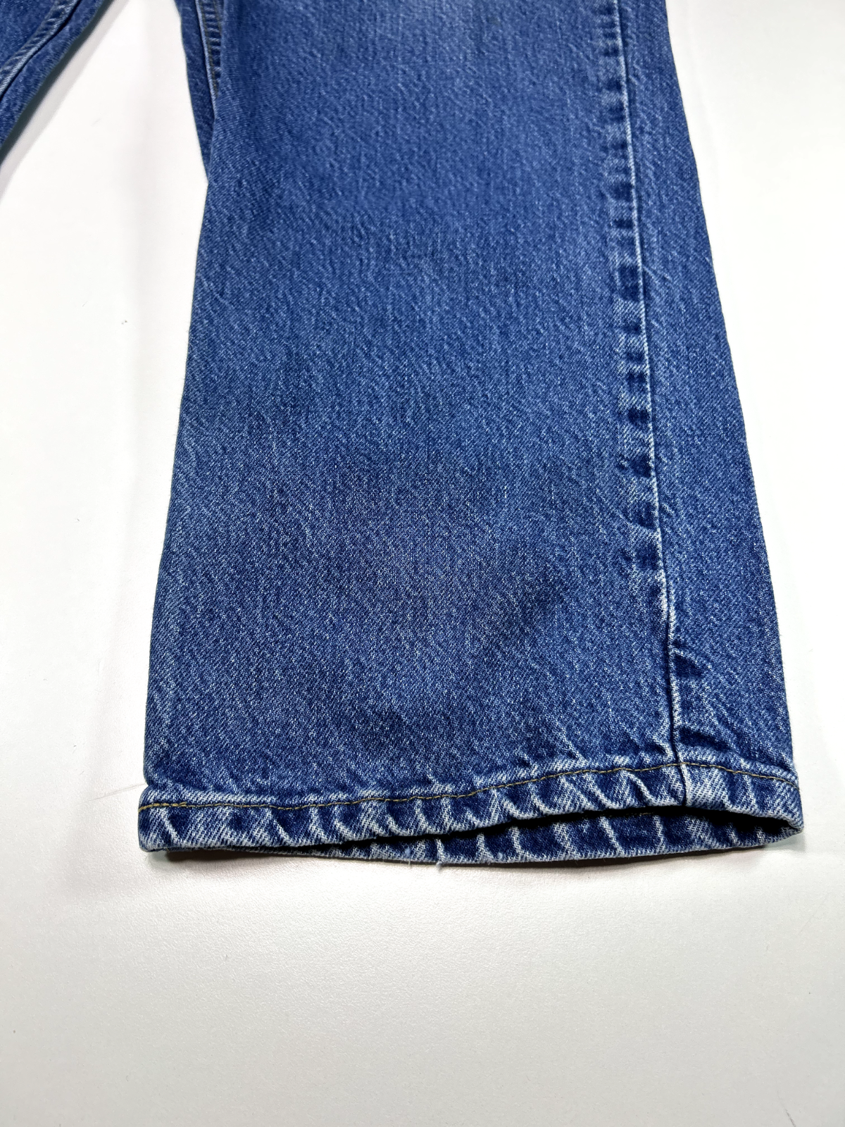 Vintage 90s Carhartt Dark Wash Denim Workwear Pants Size 38 Blue