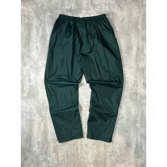 Vintage 90s Adidas Embroidered Spellout Three Stripe Nylon Track Pants Size XL