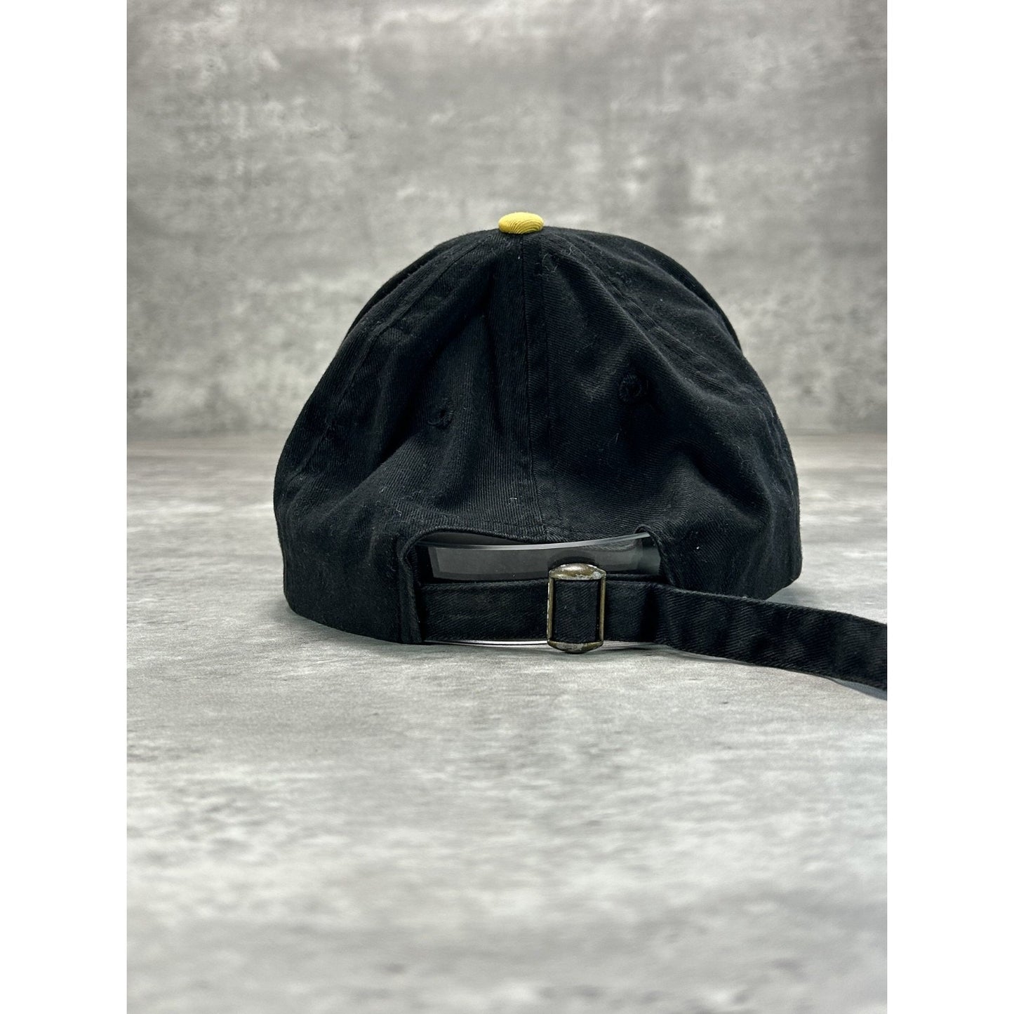 Vintage Budweiser Embroidered Spellout Beer Promo Strapback Hat OSFA Black