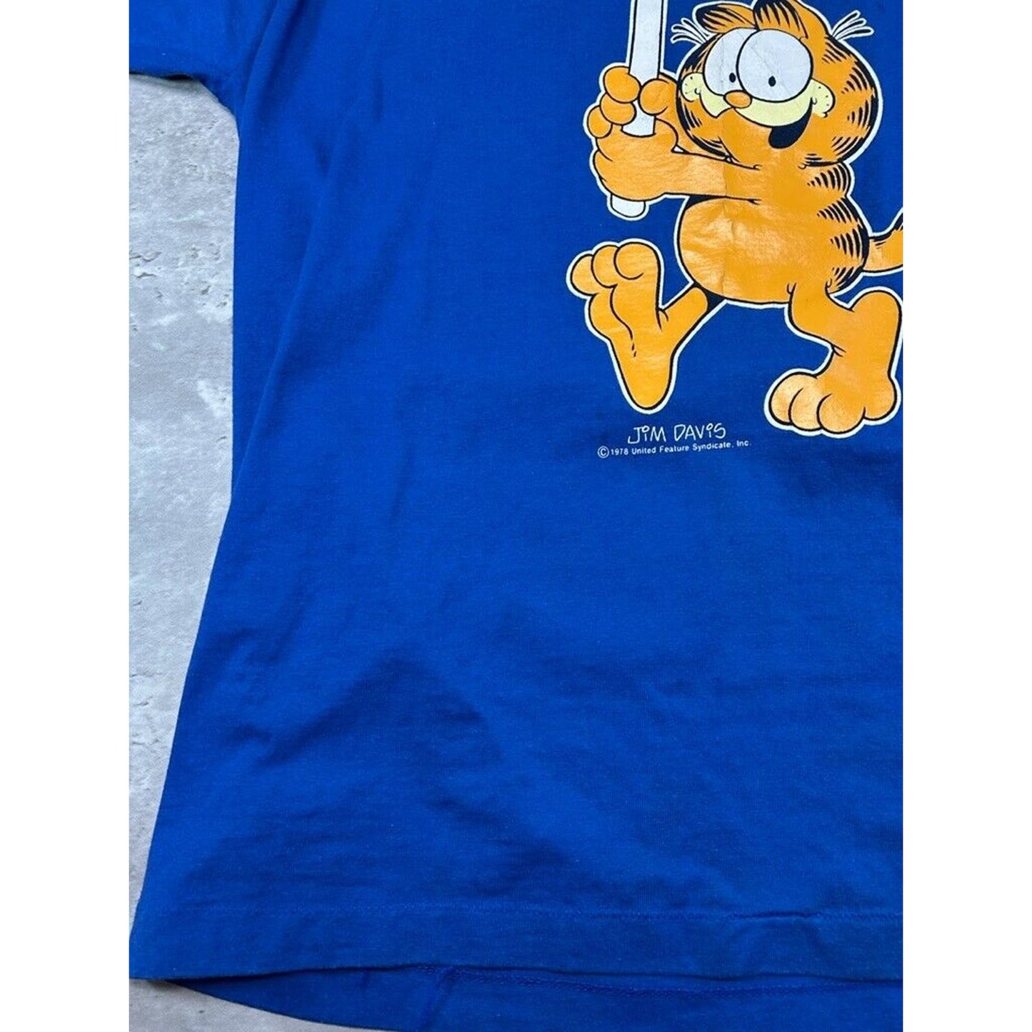 Vintage 80s Garfield Kansas City Cartoon Character Destination T-Shirt Size XL