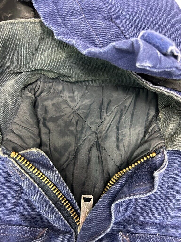 Vintage Carhartt Canvas Workwear Hooded Arctic Jacket Size XL
