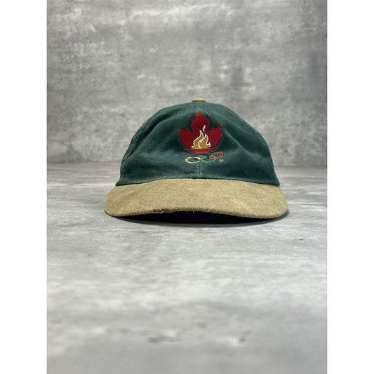 Vintage 1996 Atlanta Olympics Embroidered Logo Spellout Strapback Hat OSFA