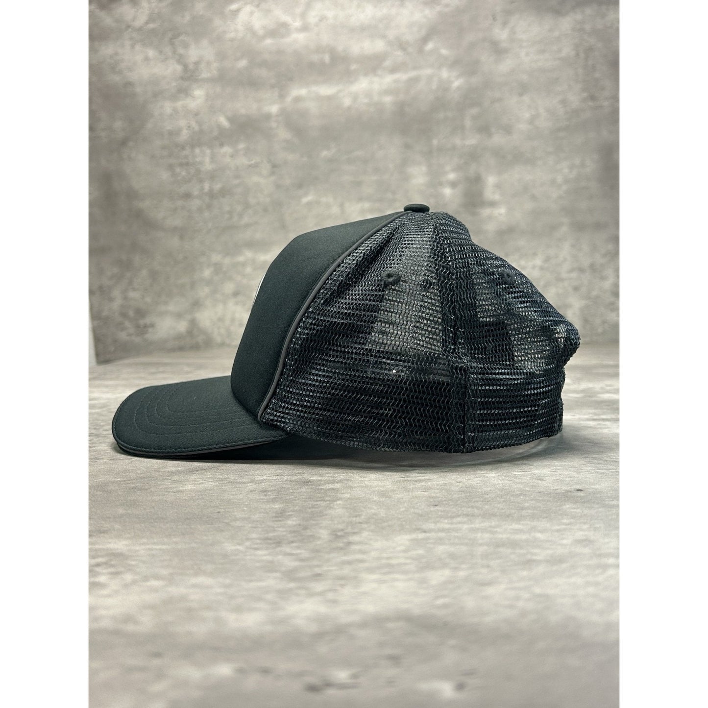 Vintage Mercedes Benz Embroidered Logo Trucker Strapback Hat OSFA