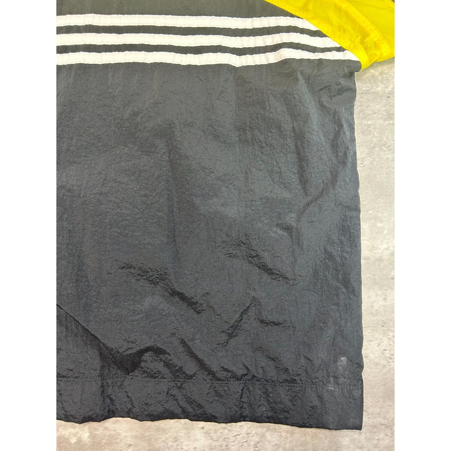 Vintage 90s Adidas Embroidered Spellout Nylon Windbreaker Jacket Size Large