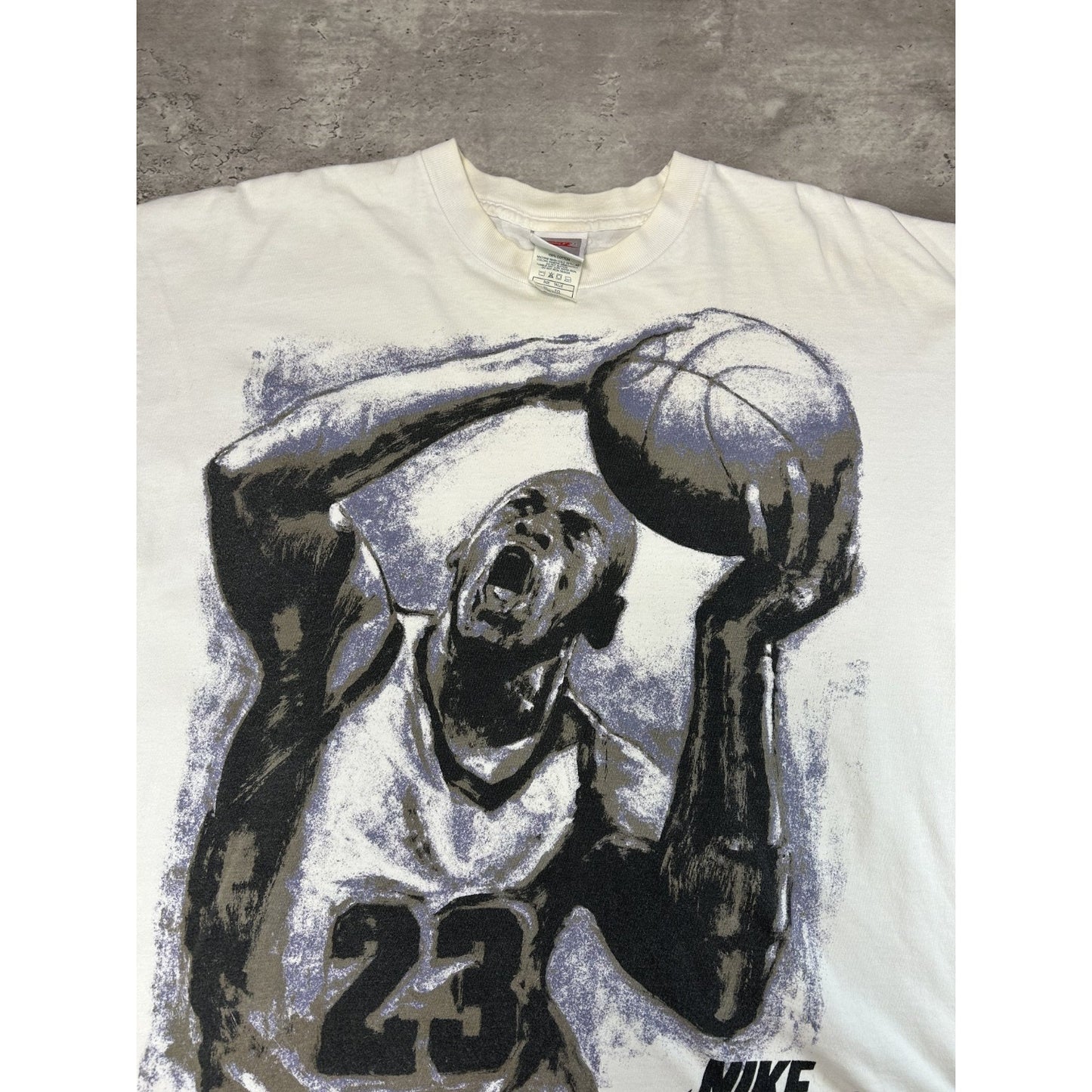 Vintage 80s/90s Michael Jordan #23 NBA Chicago Bulls Graphic Nike T-Shirt Sz XL