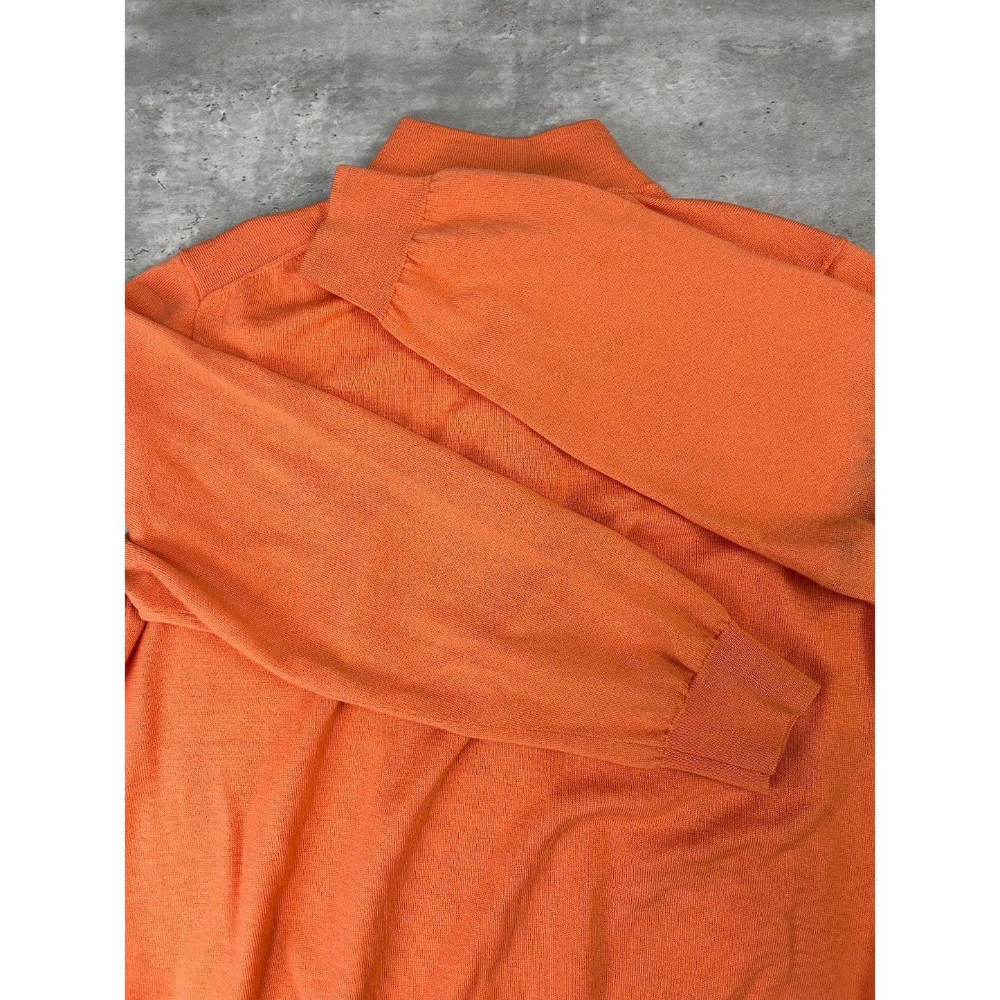 Vintage 1/4 Button Pullover Lightweight Knit Sweater Size XL