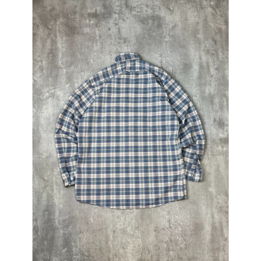 Vintage 80s/90s Big Mac Plaid Print Long Sleeve Button Up Shirt Size Medium