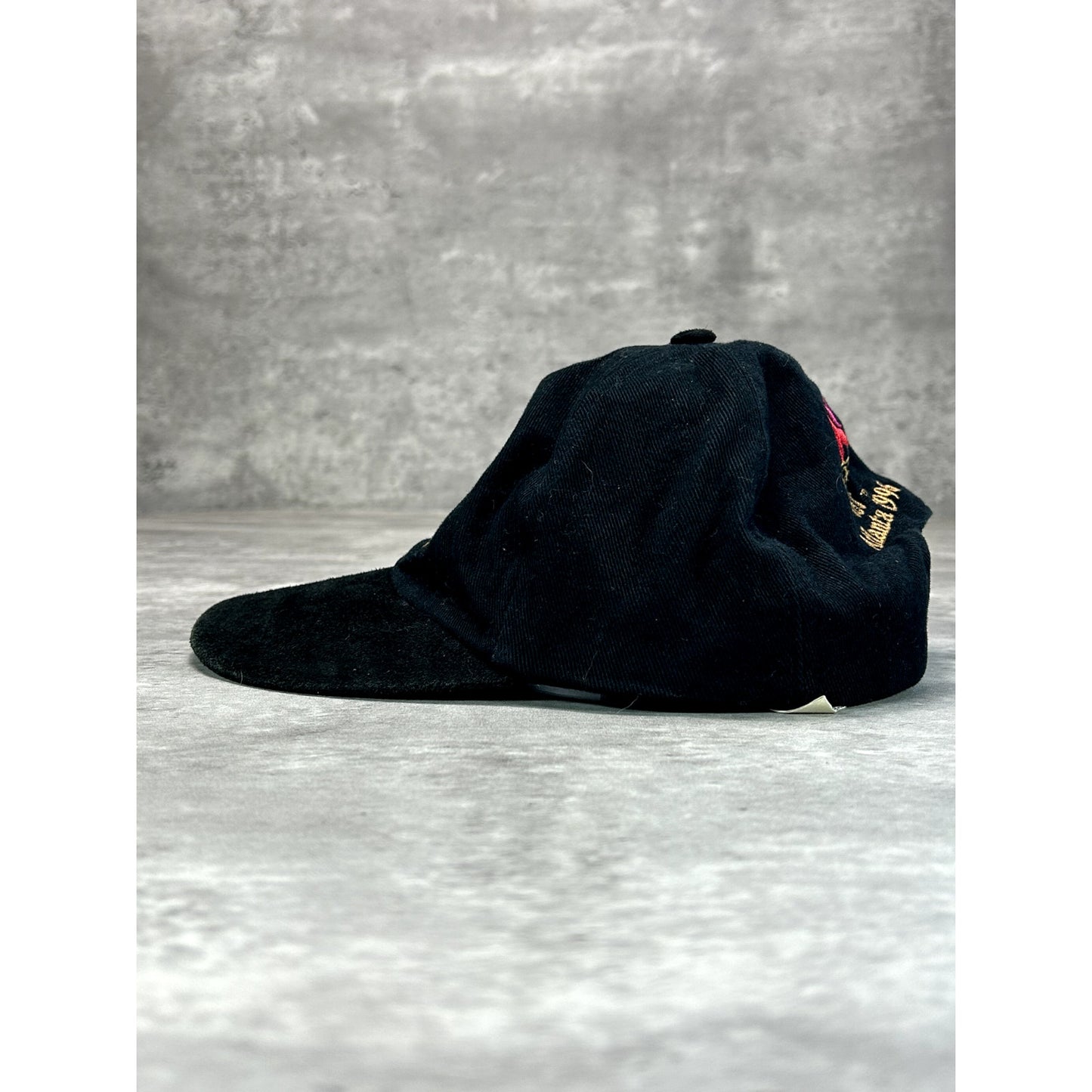 Vintage 90s Team Canada Olympics Embroidered Logo Strapback Hat OSFA Black