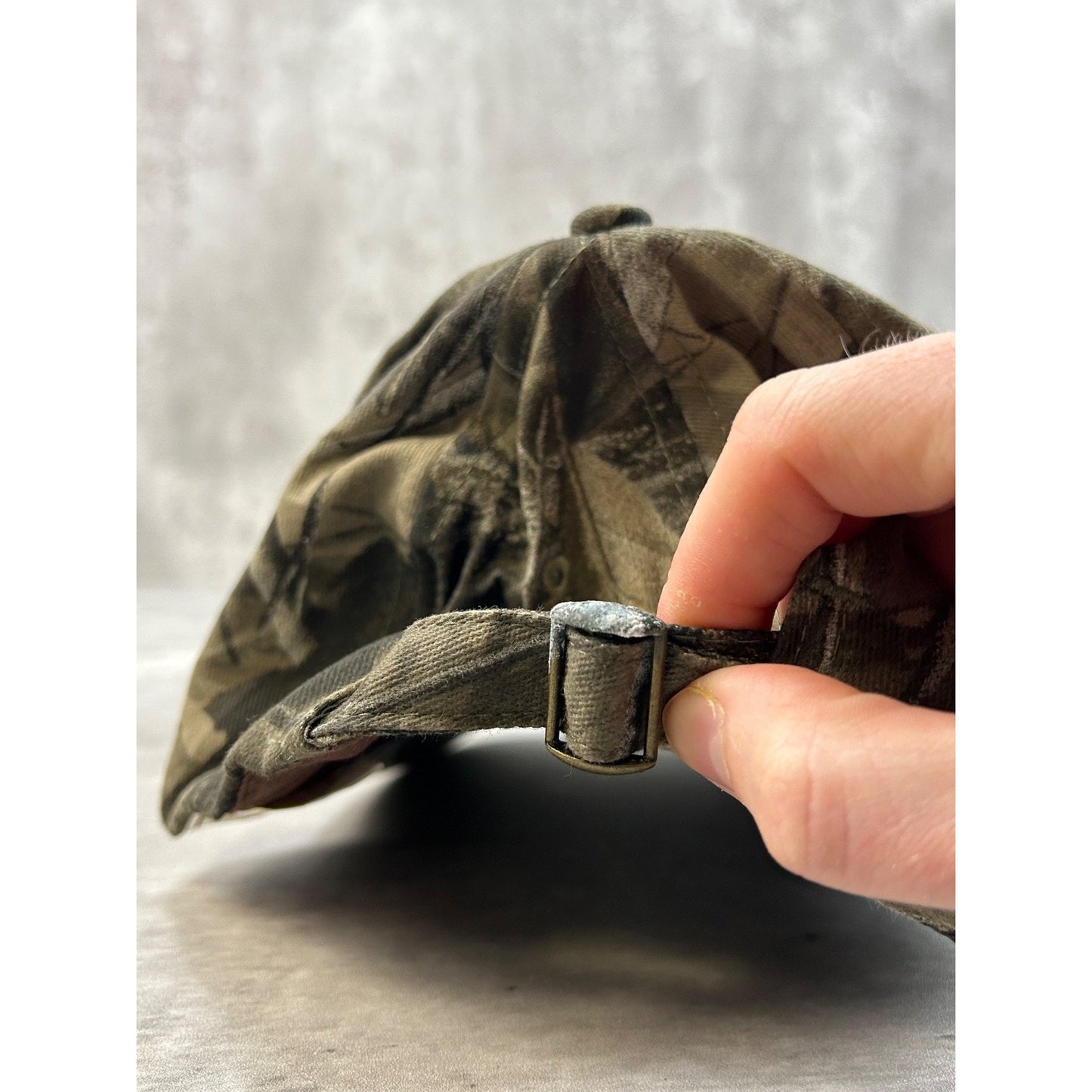 Vintage Budweiser Outdoors Realtree Hardwoods Camo Beer Promo Strapback Hat OSFA