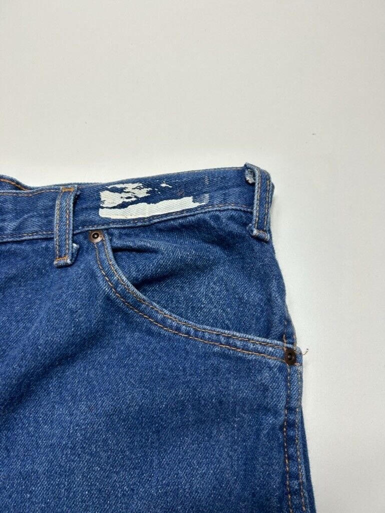 Vintage Dickies Dark Wash Denim Workwear Pants Size 36W Blue