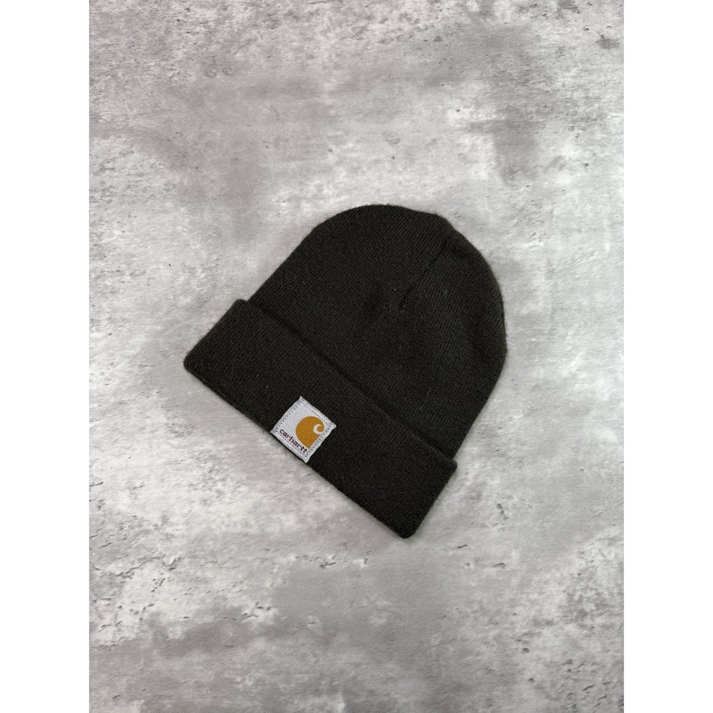 Vintage Carhartt Embroidered Patch Workwear Beanie Hat OSFA