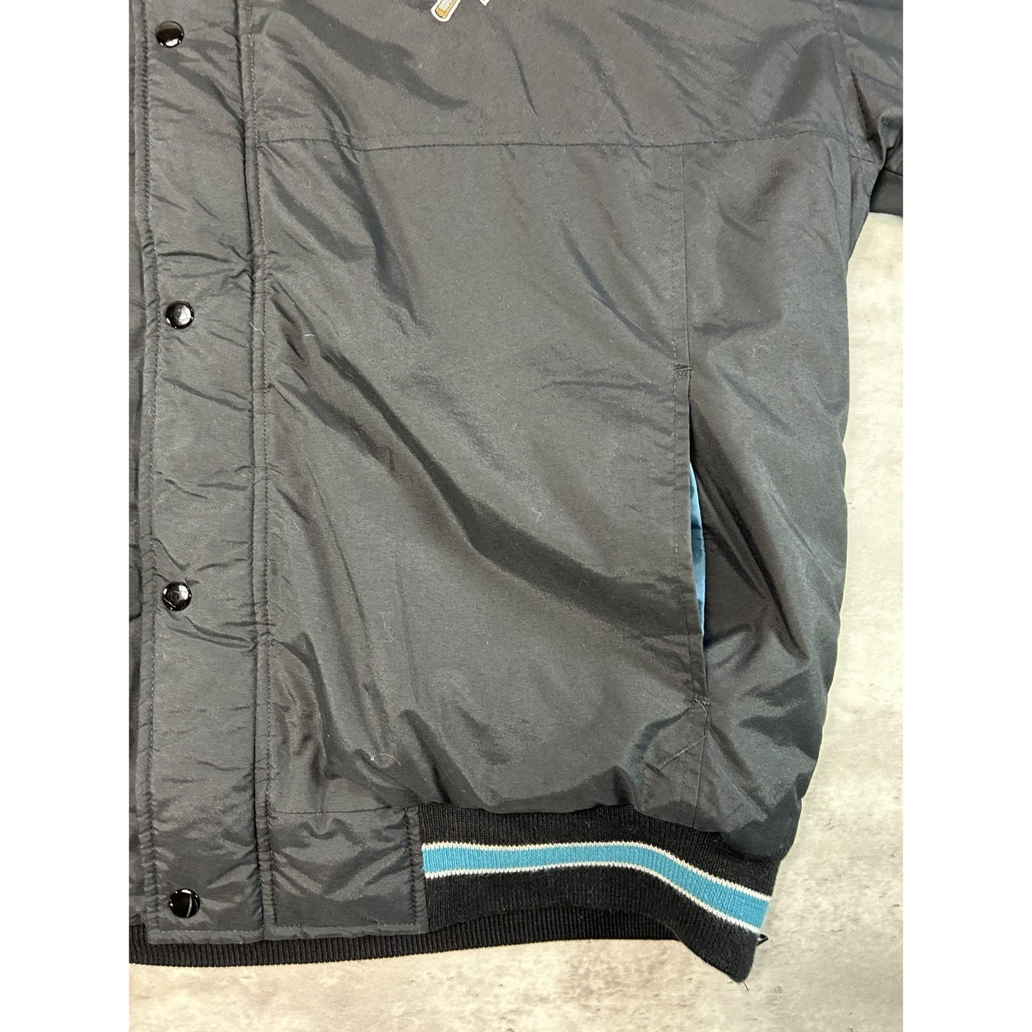 Vintage 80s/90s San Jose Sharks NHL Starter Insulated Full Zip Jacket Size XL