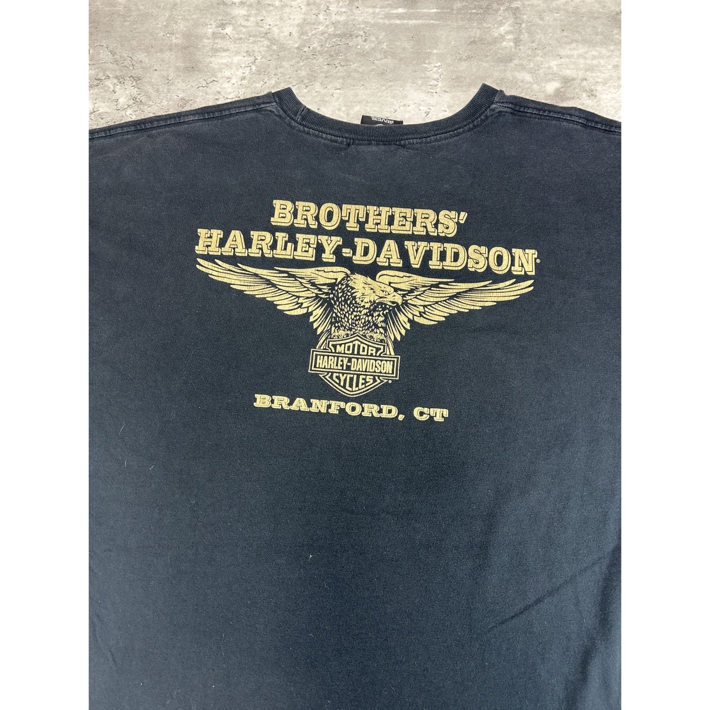 Harley Davidson Motorcycles Classic Logo Graphic T-Shirt Size XL Black