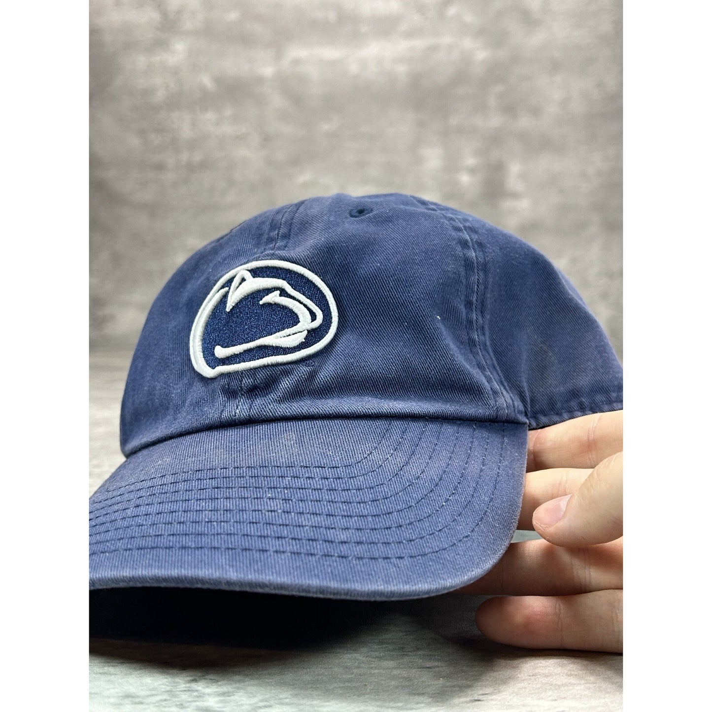 Penn State Nittany Lions NCAA Embroidered Logo Strapback Hat OSFA Navy Blue