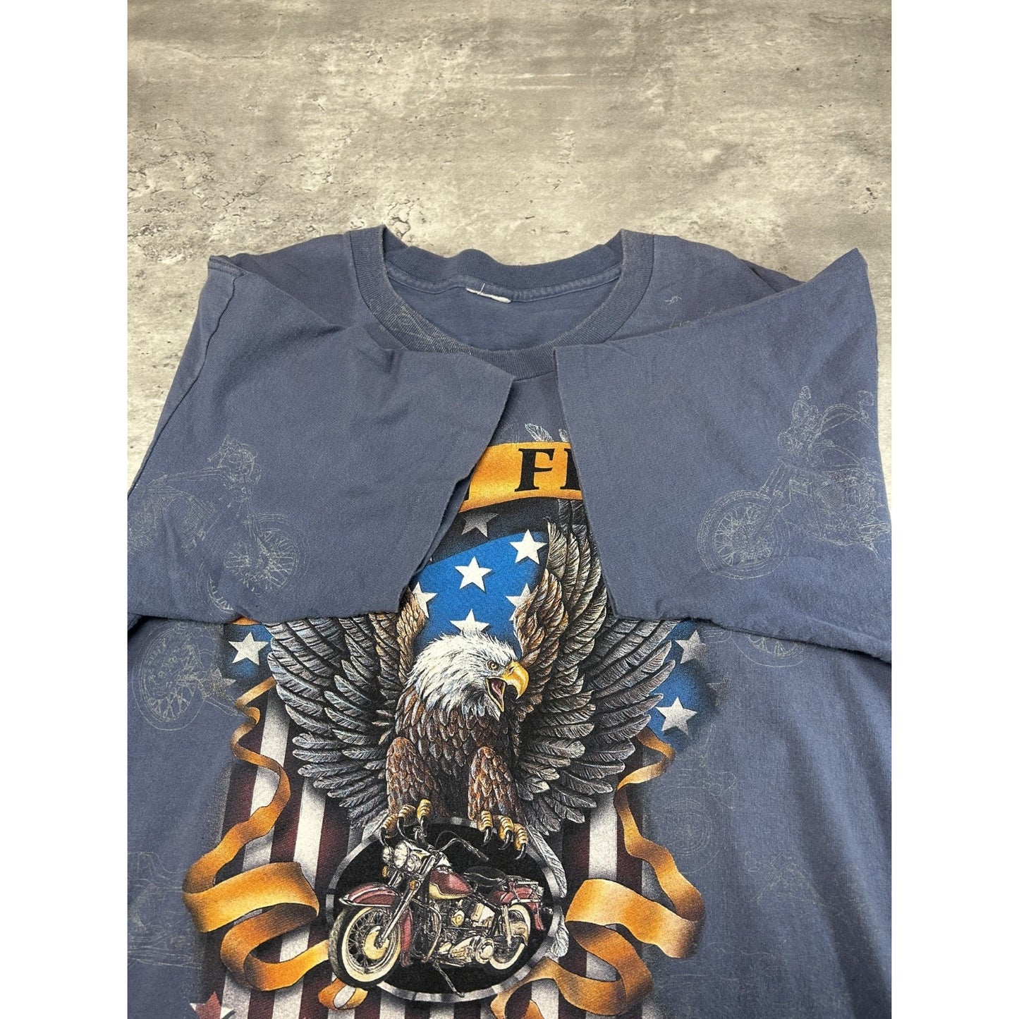 Vintage 1998 Sturgis Black Hills Rally Bald Eagle Graphic T-Shirt Size XL