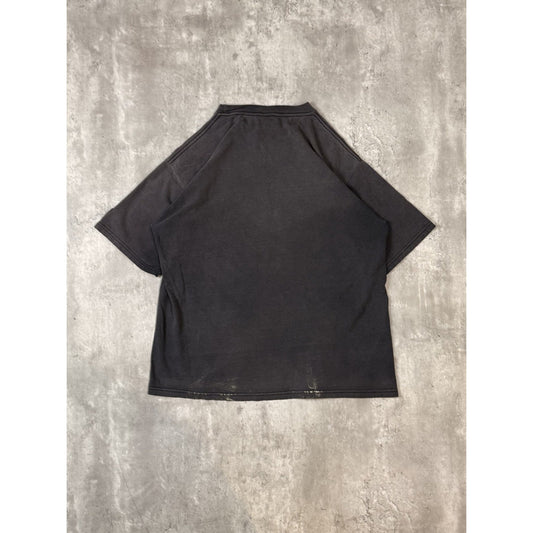 Vintage 90s Starter Graphic Classic Logo Faded T-Shirt Size Large Black