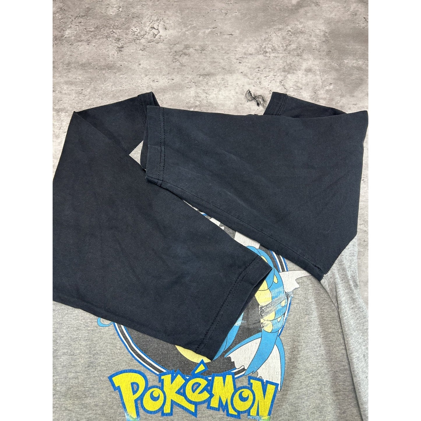 Vintage 1999 Pokemon Gyrados Video Game Promo 3/4 Sleeve T-Shirt Sz YOUTH Large