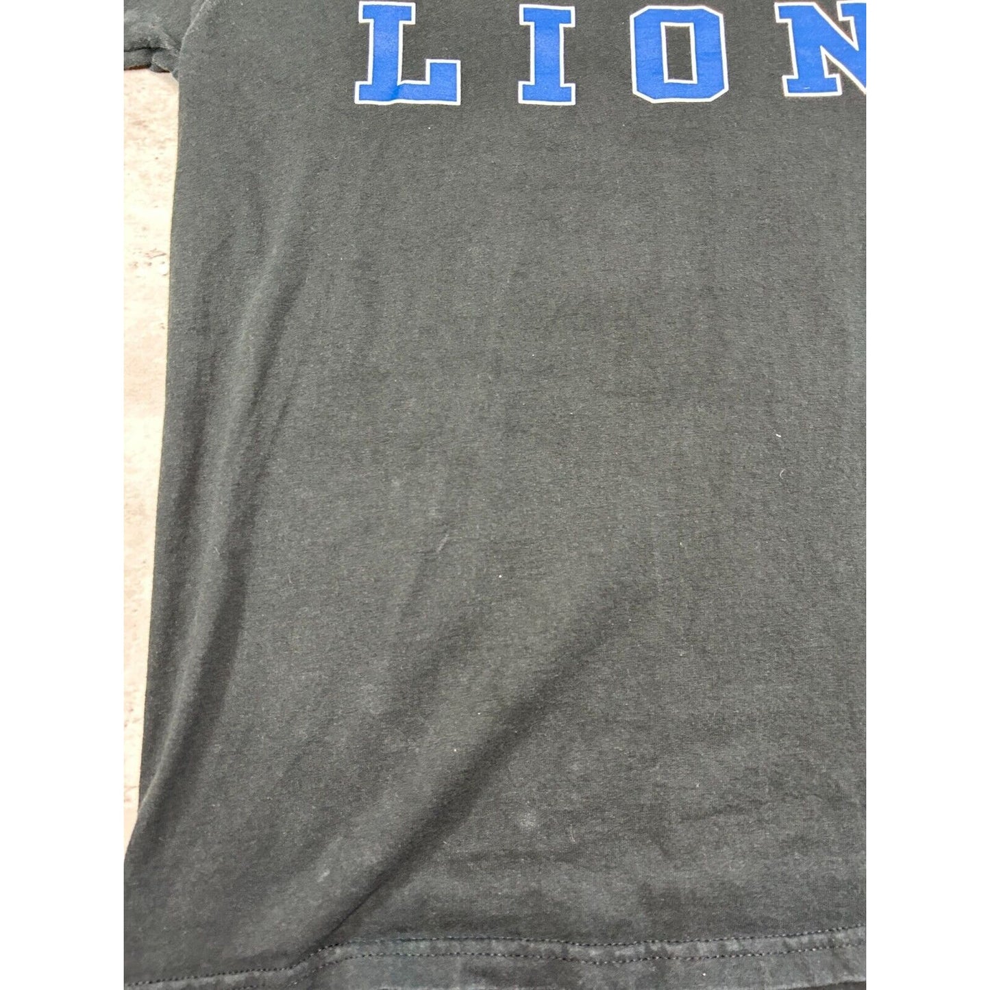 Detroit Lions NFL Spell Out Longsleeve T-Shirt Size XL Black