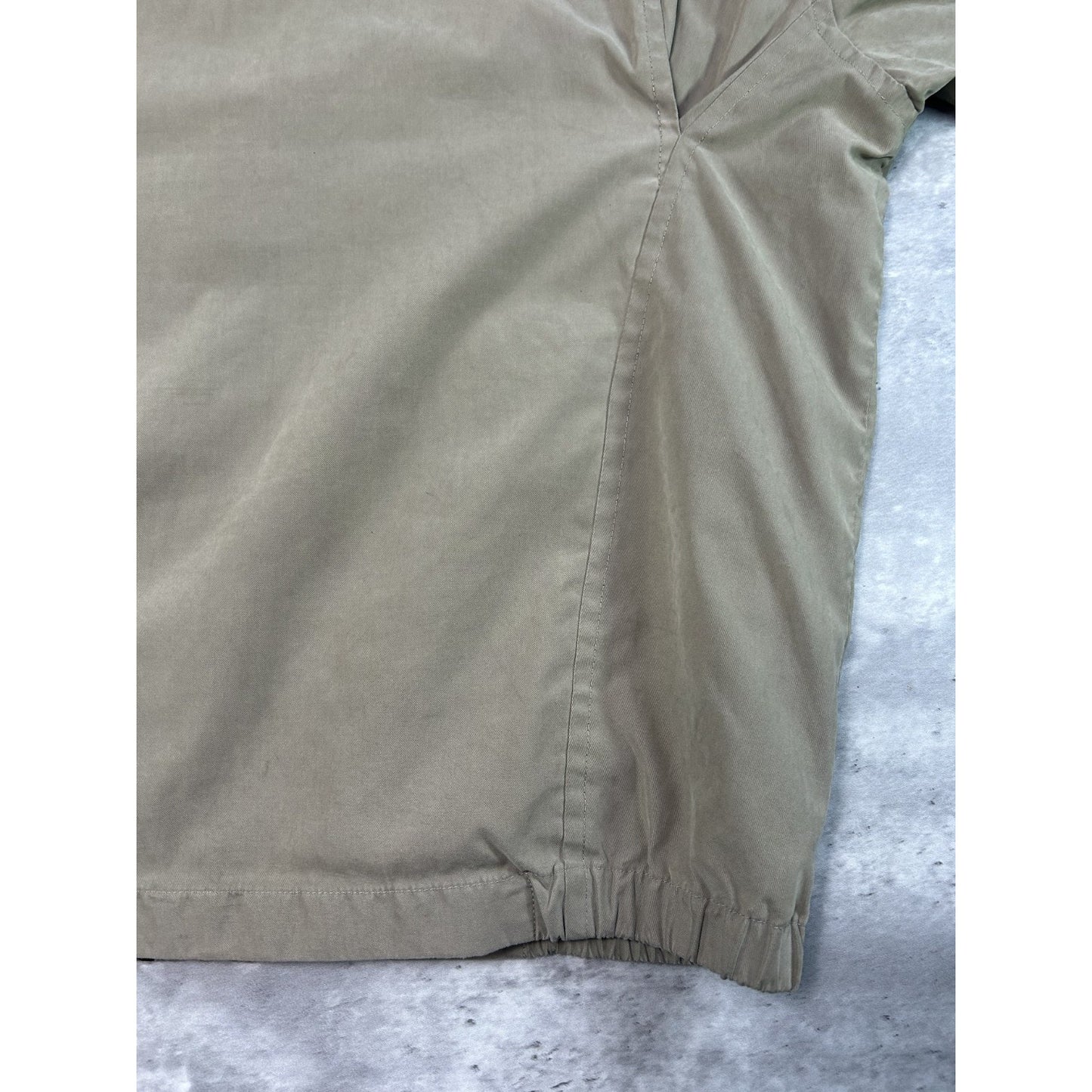 Vintage 90s Nautica Embroidered Full Zip Harrington Jacket Size XL Beige