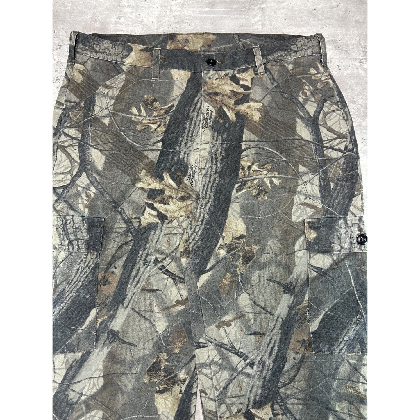 Vintage 90s Liberty Realtree Hardwoods Hunting Camo Cargo Pants Size 38