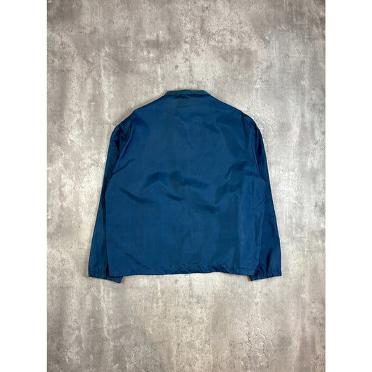 Vintage 1980s Di Tox Pro Racing Windbreaker Jacket Size XL Blue