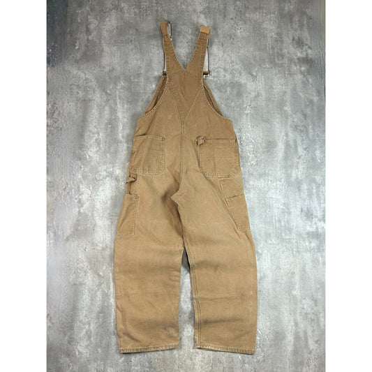 Vintage Carhartt Canvas Workwear Multipocket Overalls Size 36 Beige