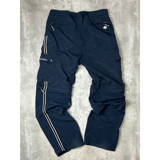 Vintage Y2K Ungava Wavers Convertible Nylon Cargo Track Pants Size Small