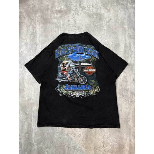 Vintage Harley Davidson Classic Logo Motorcycle Spellout Graphic T-Shirt Sz 2XL