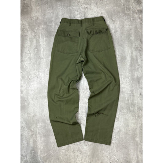 Vintage 80s/90s US Military OG-107 Trouser Style Pants Size 31 Green