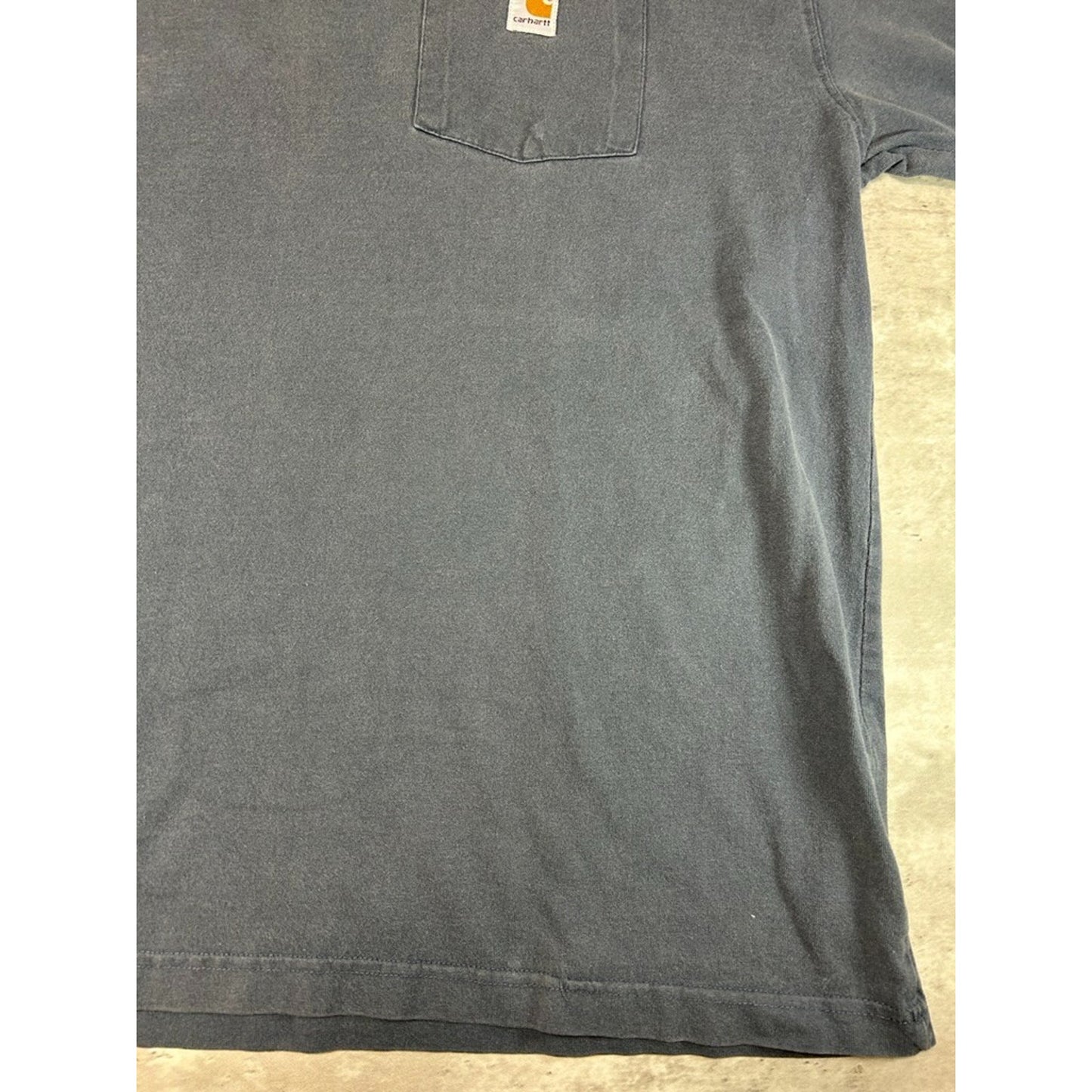 Carhartt Embroidered Patch Pocket Workwear Long Sleeve T-Shirt Sz XL
