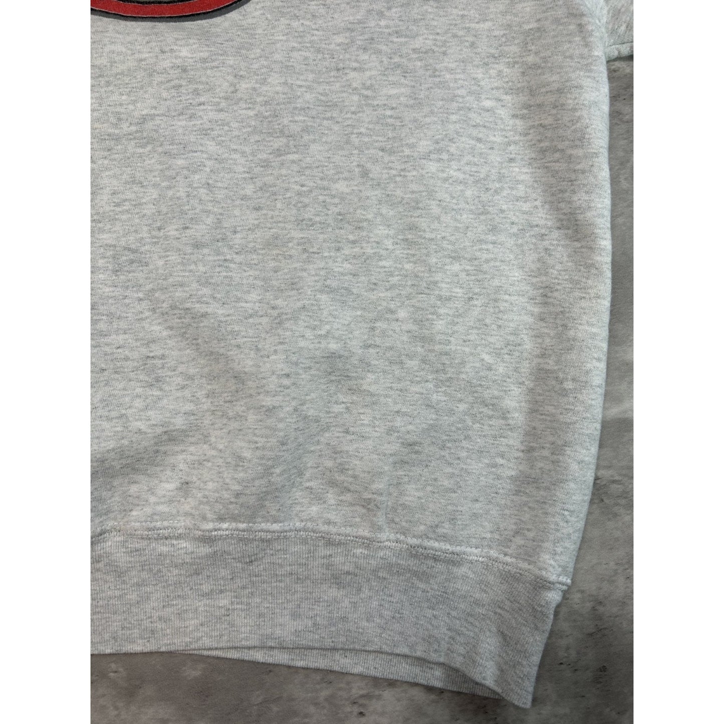 Vintage 90s Duluth East Hound Hockey Spellout Graphic Sweatshirt Size XXL Gray