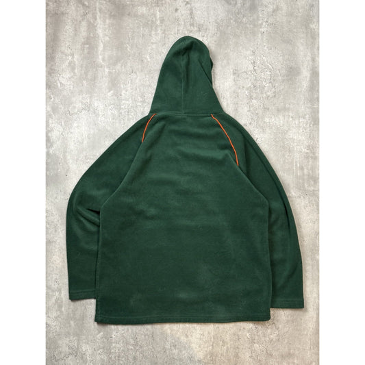 Vintage Miami Hurricanes NCAA Embroidered Fleece Hooded Sweatshirt Size Large