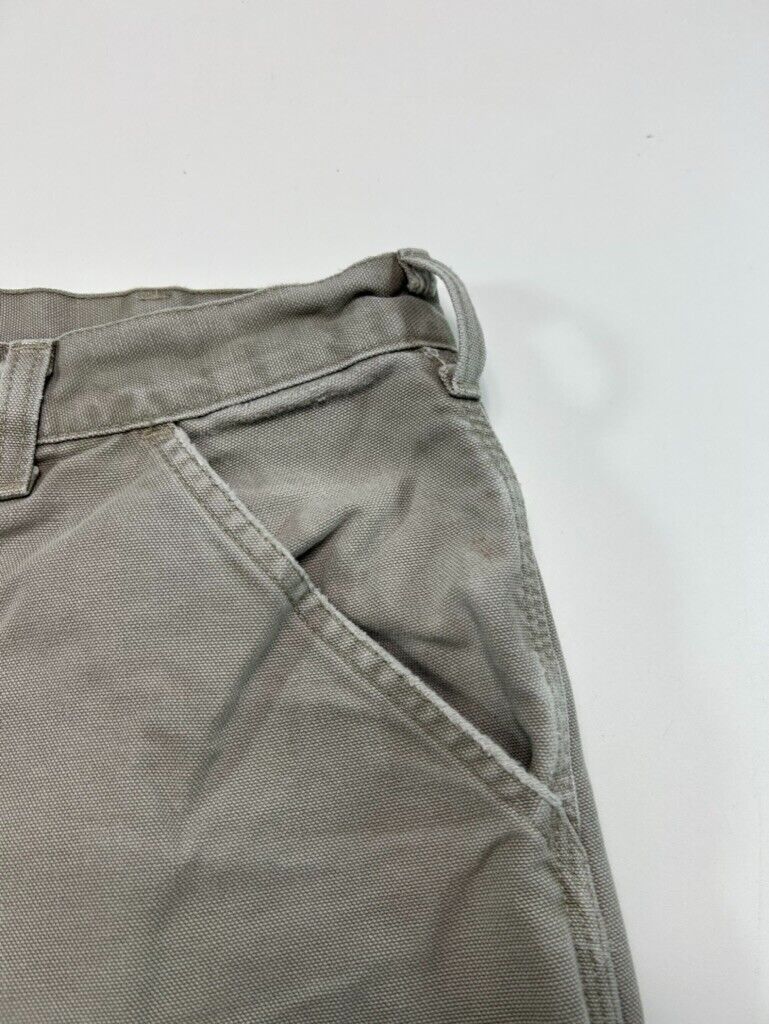 Vintage Carhartt Dungaree Fit Canvas Workwear Carpenter Pants Size 33W B11 DES