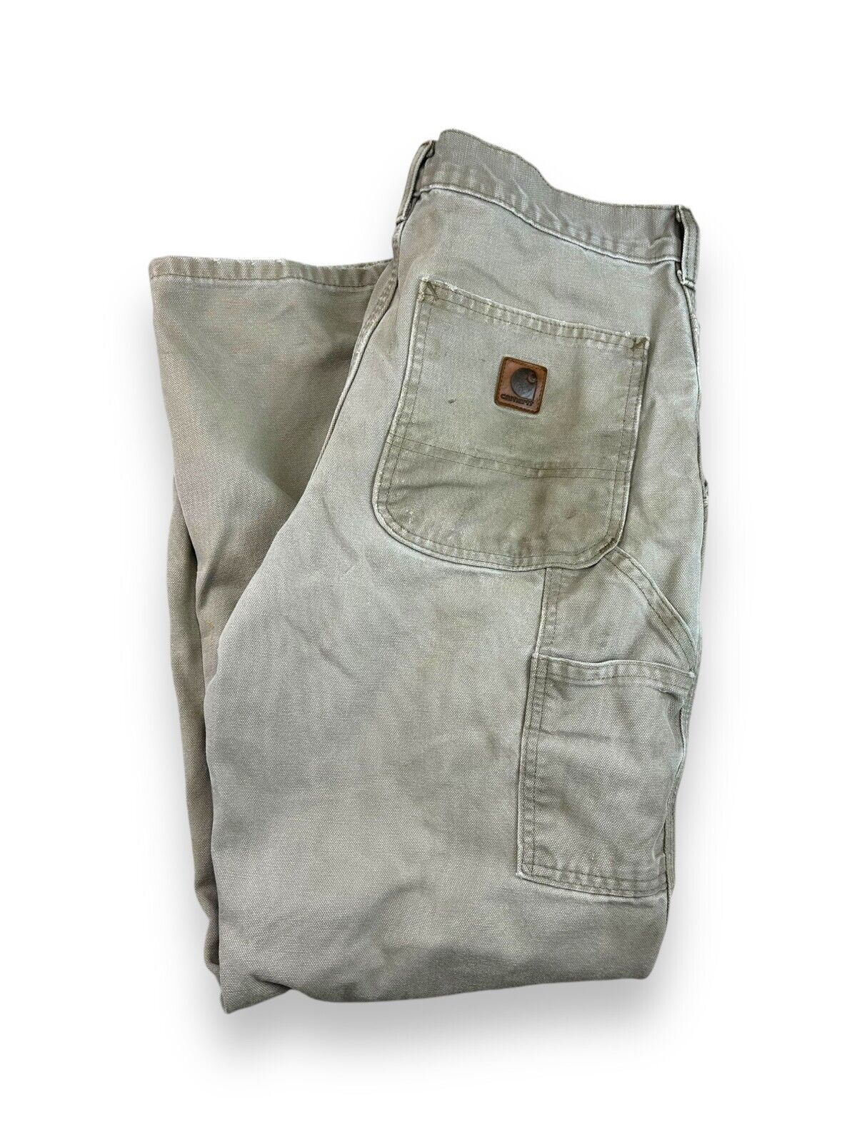Vintage Carhartt Original Dungaree Fit Canvas Workwear Carpenter Pants Size 31W