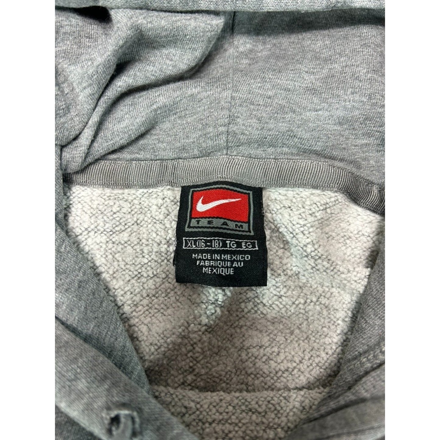 Vintage Nike Nebraska Embroidered Middle Swoosh Hooded Sweatshirt Size XL YOUTH