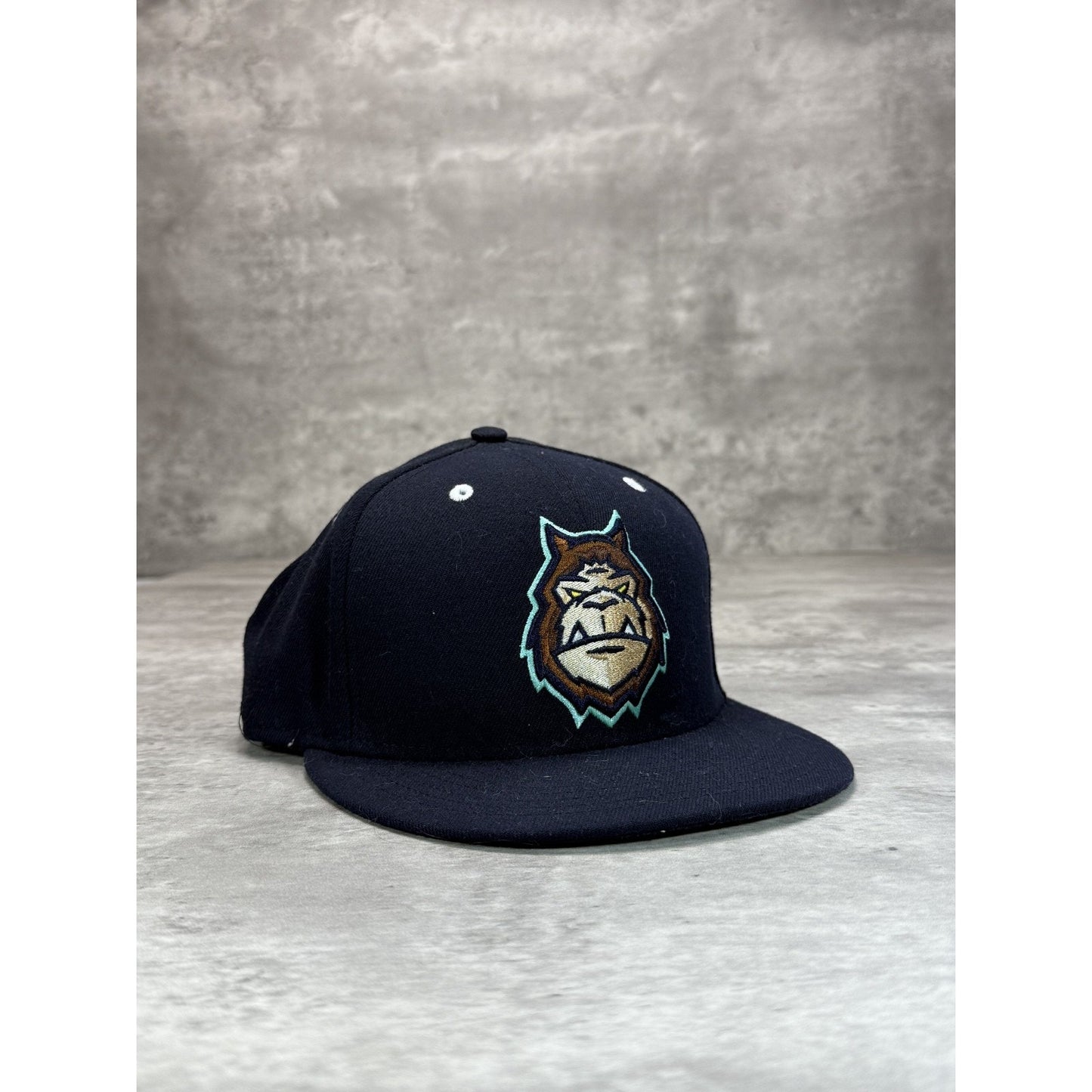 MiLB Embroidered Monster Logo Baseball Fitted Hat 7 1/2