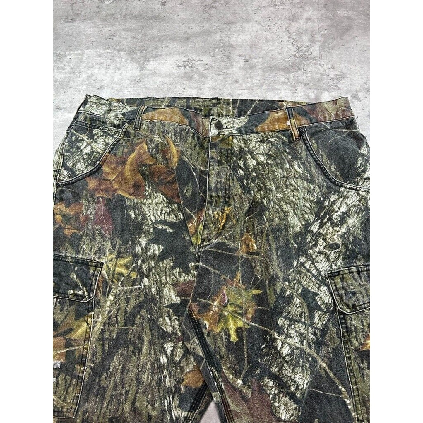 Vintage Wolf Mountain Mossy Oak Break Up Hunting Camo Cargo Pants Size 41