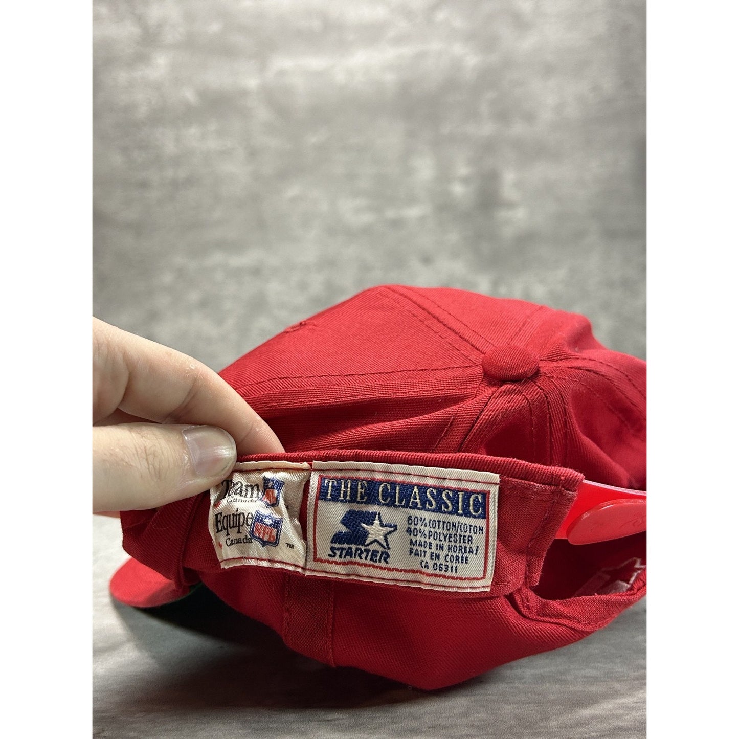 VTG 90s San Francisco 49ers NFL Embroidered Spellout Starter Snapback Hat OSFA