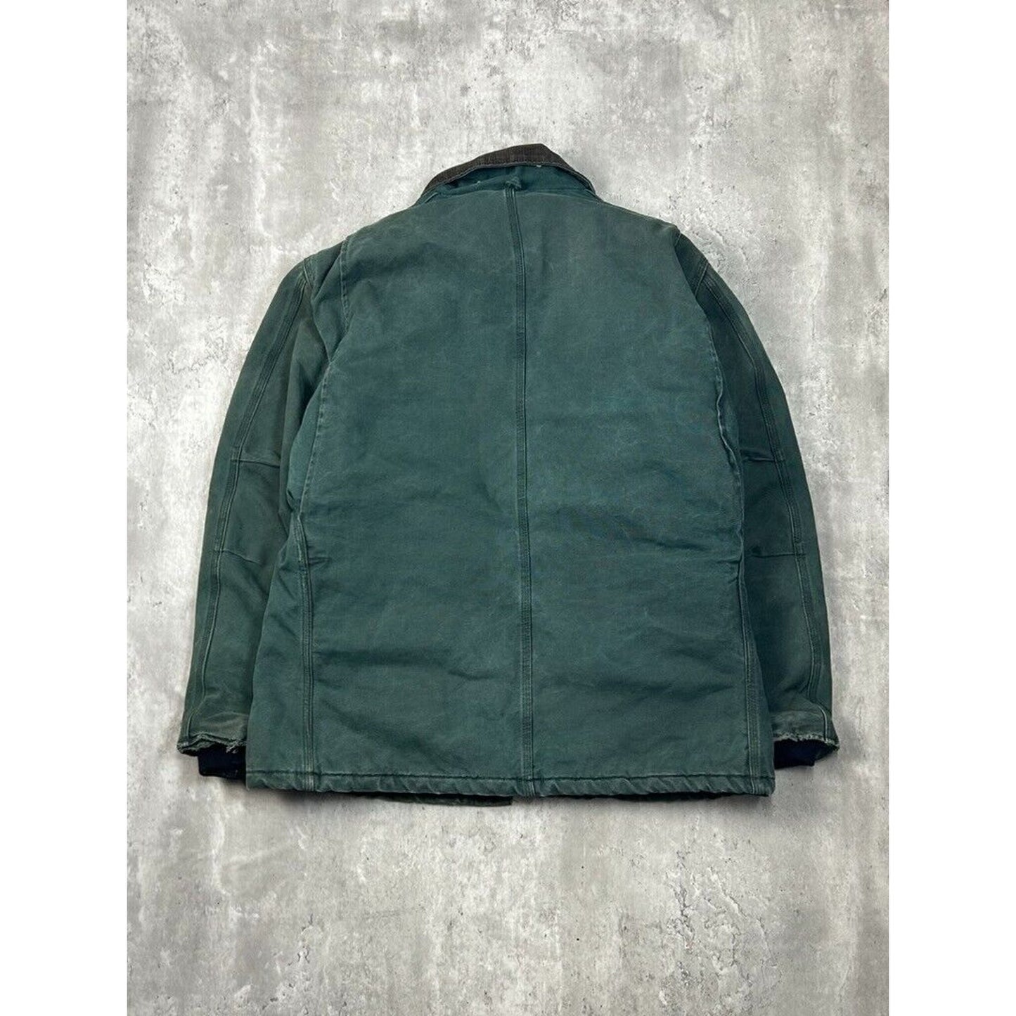 Vintage Carhartt Quilted Lined Canvas Workwear Arctic Jacket Size XL Green
