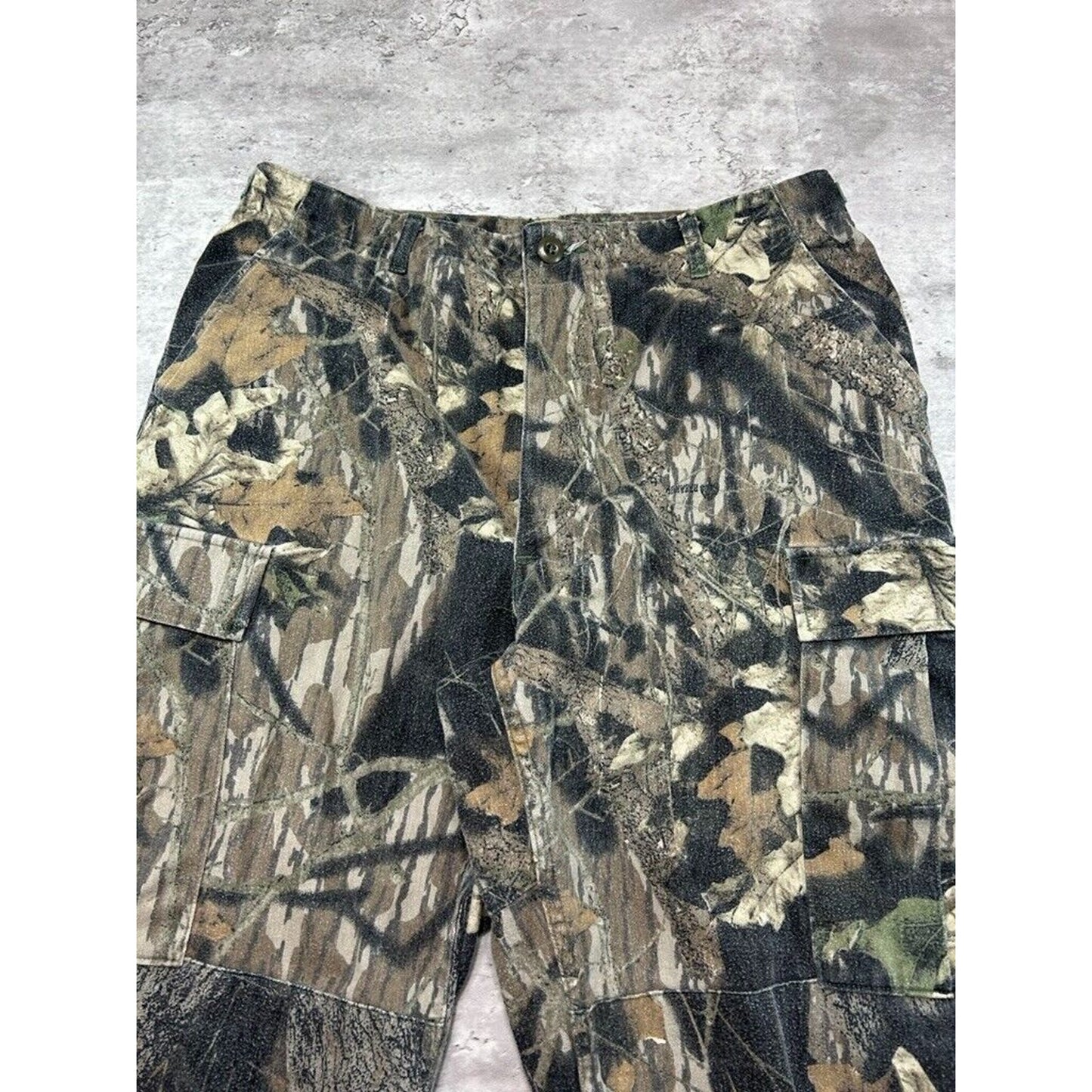 Vintage Hunting Camo Multi Pocket Cargo Pants Size 34