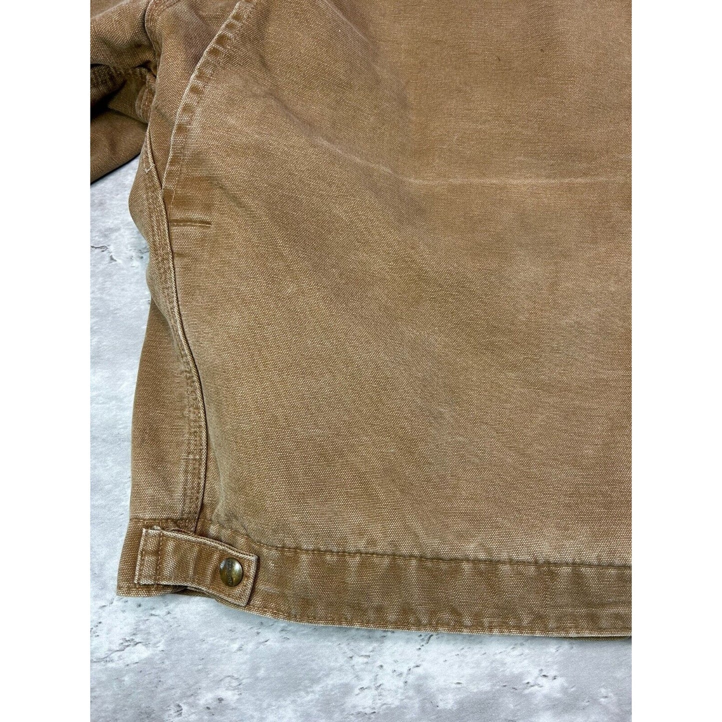 Vintage Carhartt Blanket Lined Canvas Workwear Detroit Jacket Size XL J97 BRN