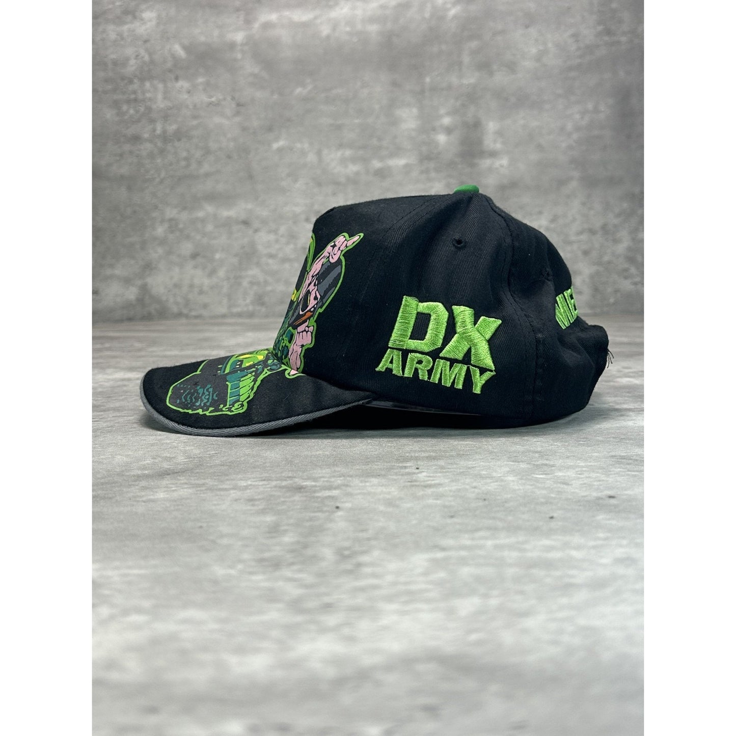 Vintage WWE Triple H Shawn Michaels DX Army Member Graphic Strapback Hat OSFA
