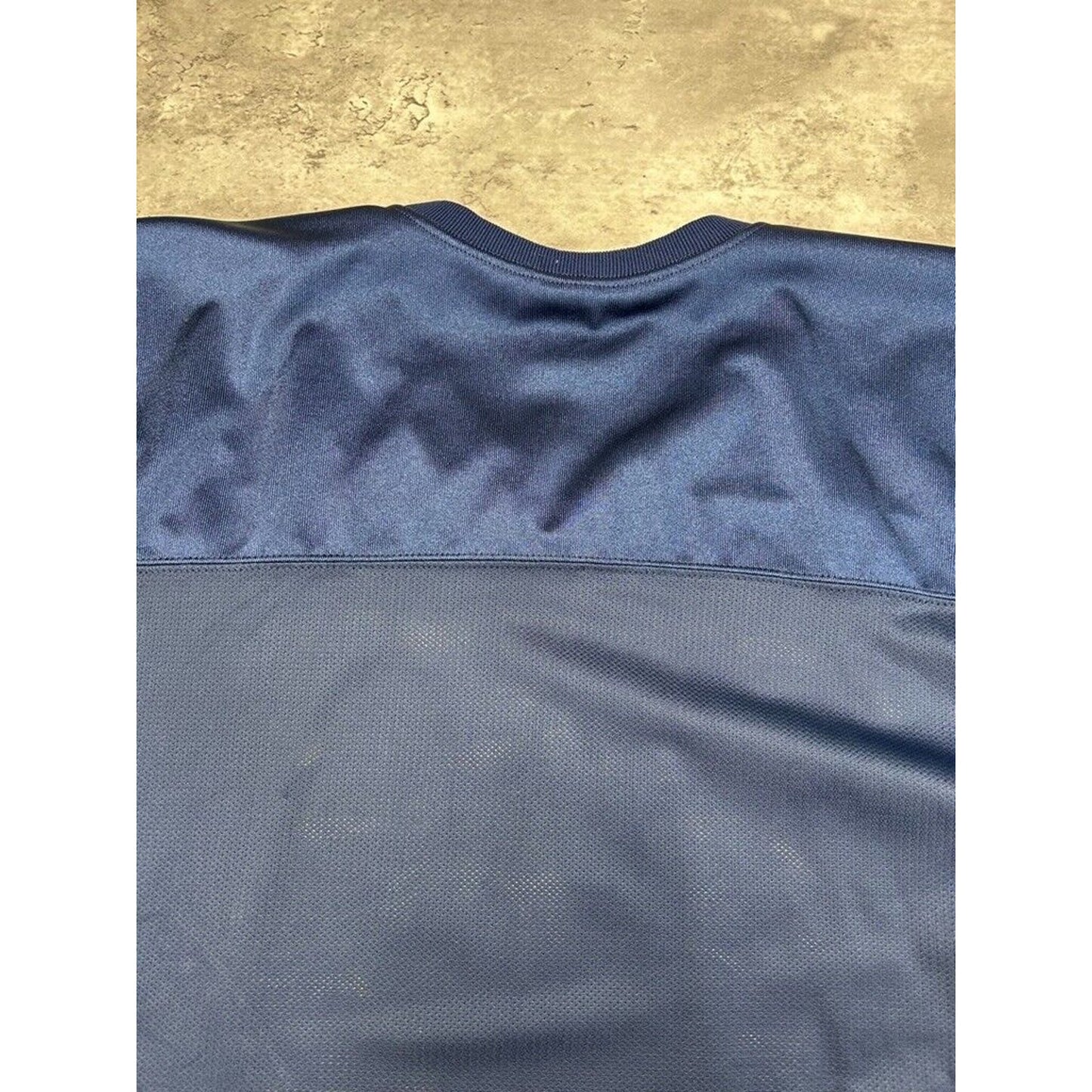 Vintage 1990s US Navy Collegiate Champion Football Jersey Size Medium Blue