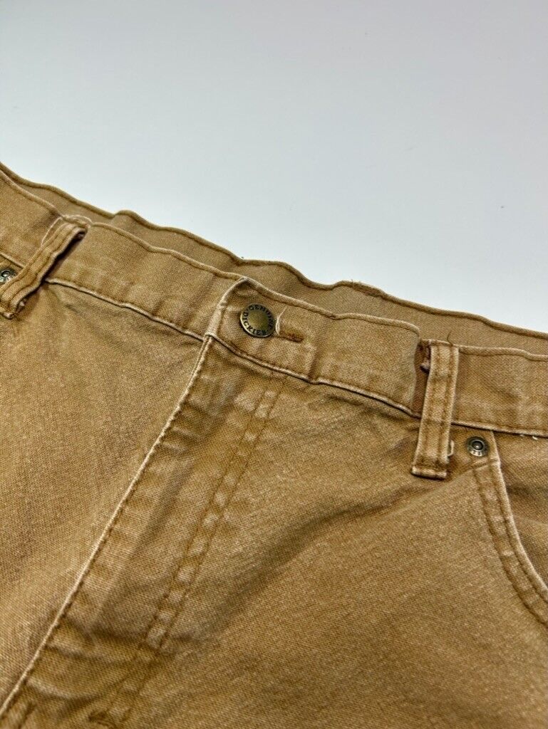 Vintage Dickies Canvas Workwear Carpenter Pants Size 36 Beige