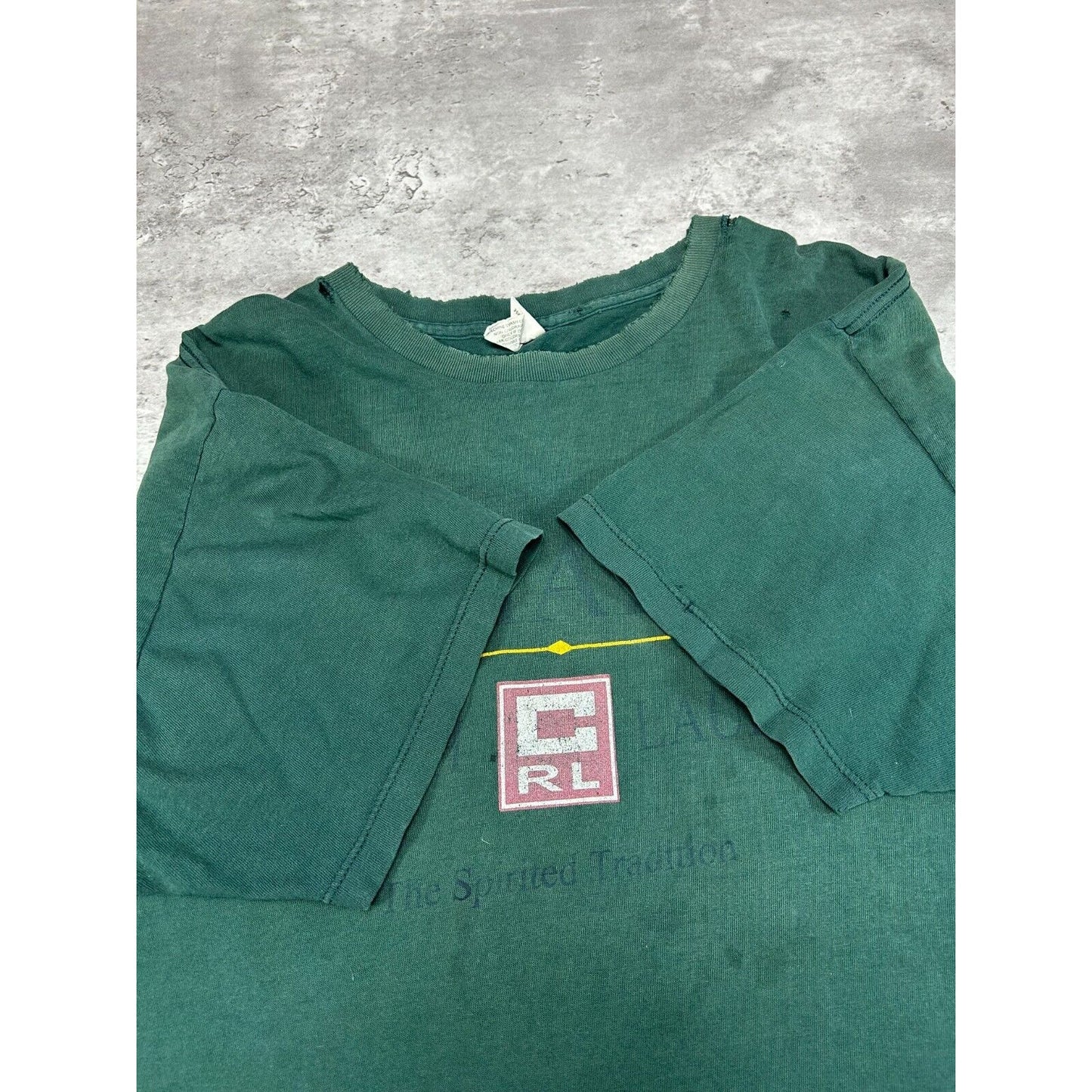 Vintage 90s Chaps Ralph Lauren The Spirited Tradition Graphic T-Shirt Size XL