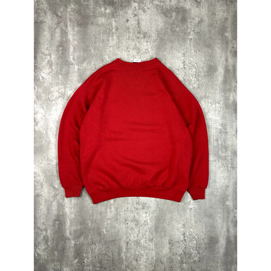 Vintage 90s Arkansas Razorbacks NCAA Embroidered Collegiate Sweatshirt Size Large