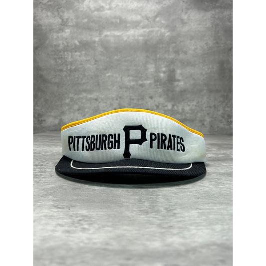 Vintage 80s/90s Pittsburgh Pirates MLB Graphic Spellout Snapback Visor OSFA