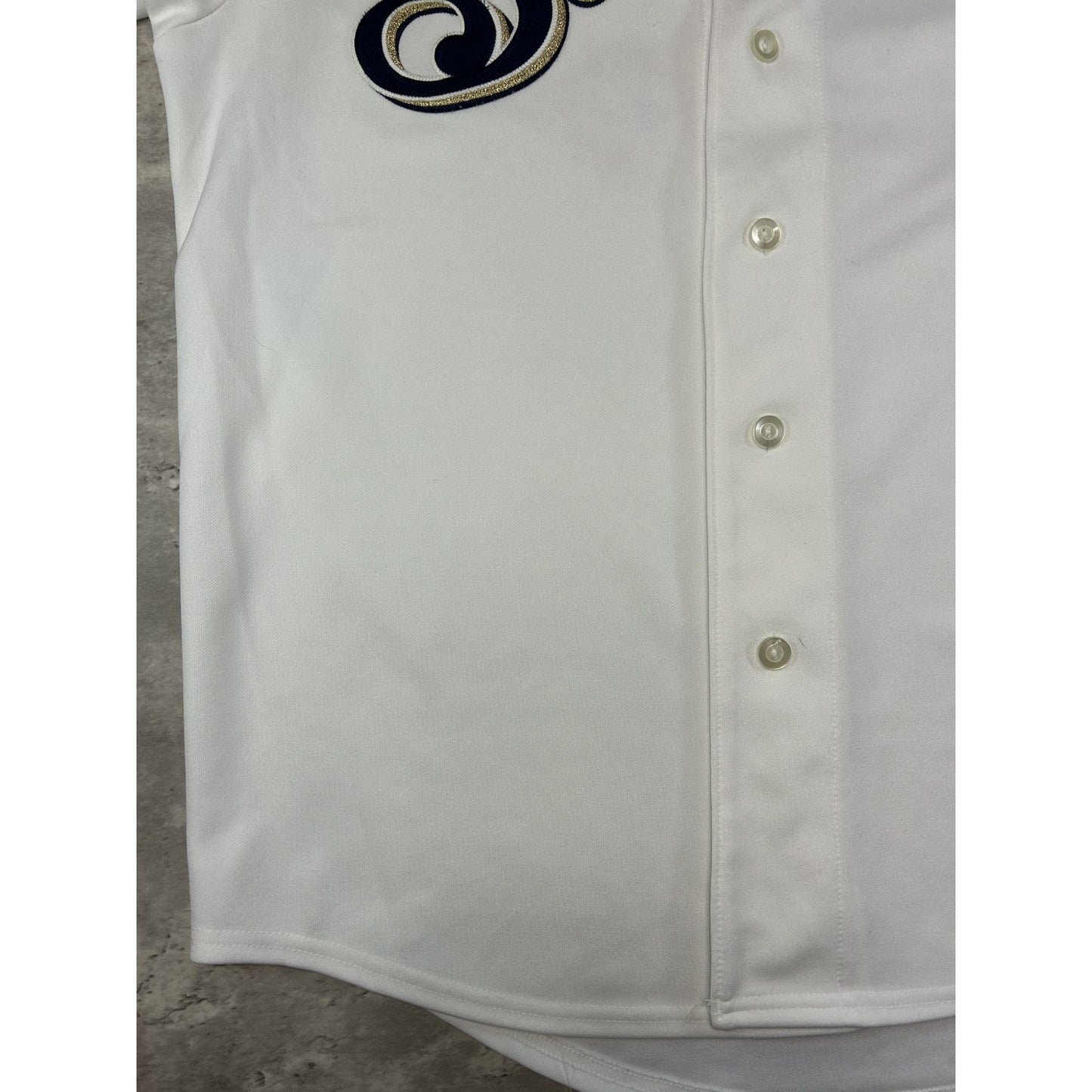 Vintage Milwaukee Brewers MLB Stitched Majestic Baseball Jersey Size Large